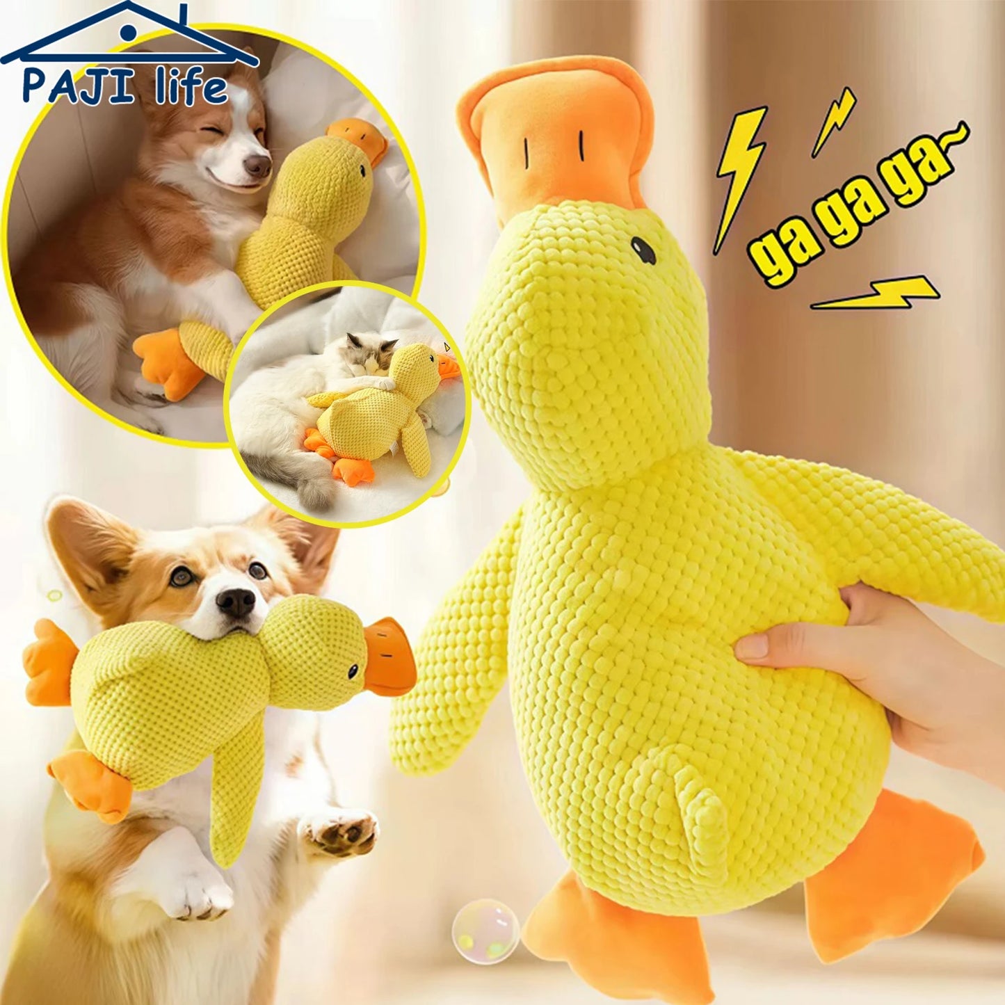 Juguete Pato para Perro con Sonido Masticable