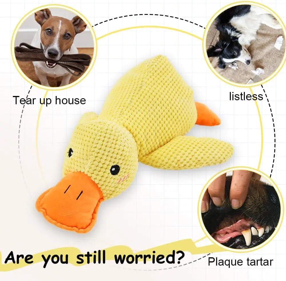Juguete Pato para Perro con Sonido Masticable